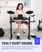 Donner DED-80 Best Electronic Drum Kit For Beginners with Headphones/Drum Throne