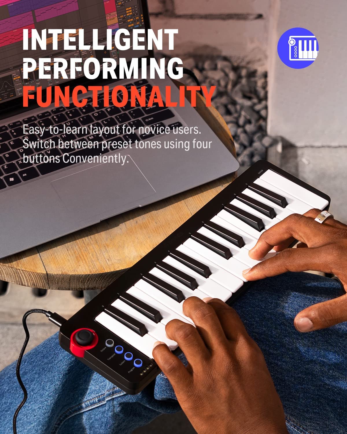 Donner N-25 25-Key Portable MIDI Keyboard Controller