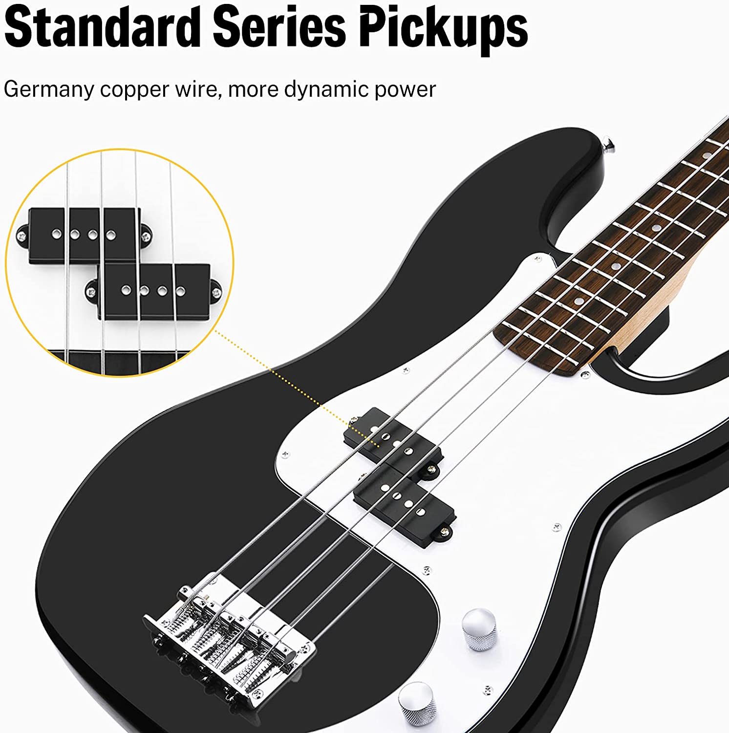 Donner DPB-510 Electric Bass Guitar Kit 4 Strings Full-Size PB