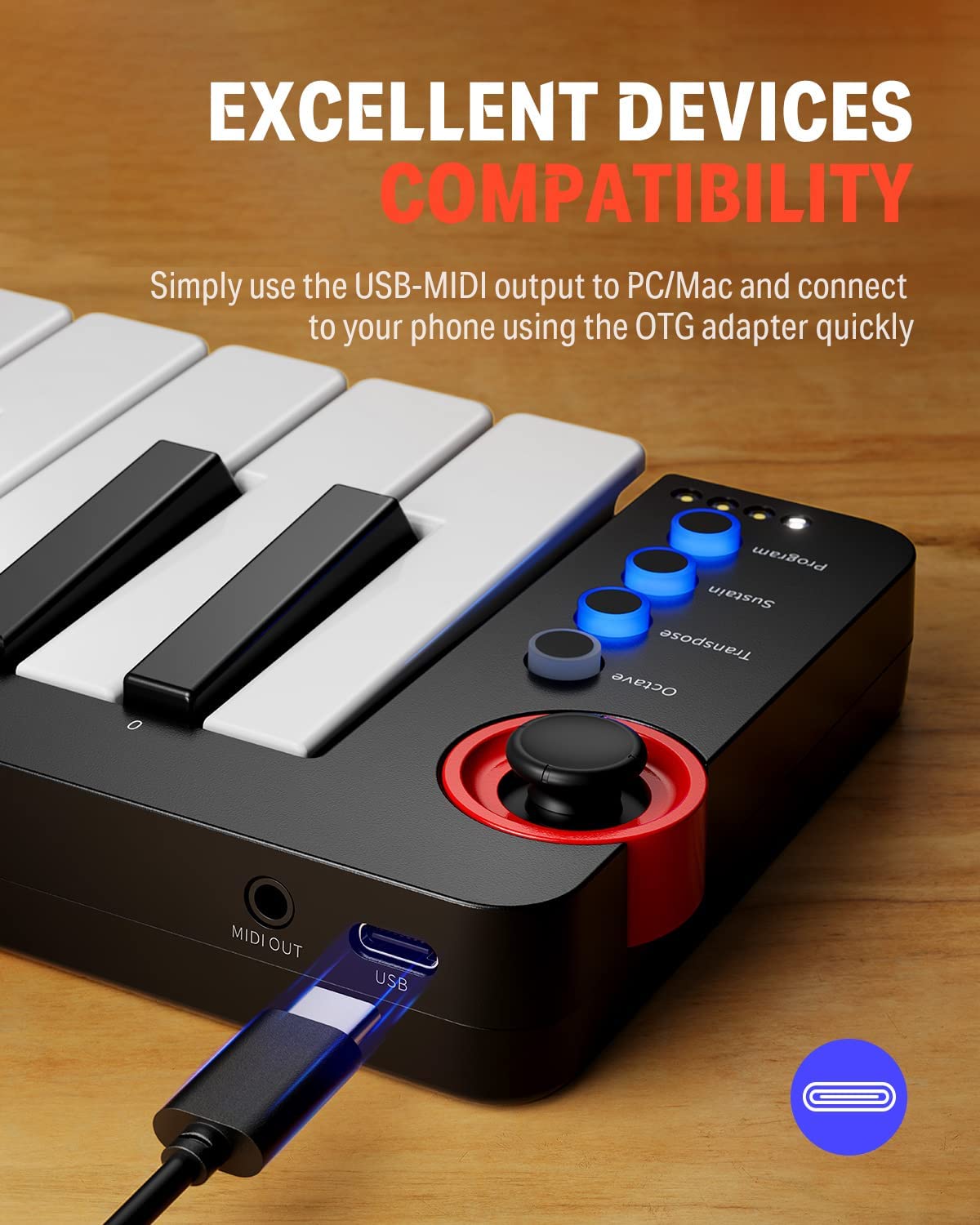 DONNER MIDI KEYBOARD DMK25 PRO MIDIキーボード DMK-25 PRO MIDI Keyboard Controller with Personalized Touch