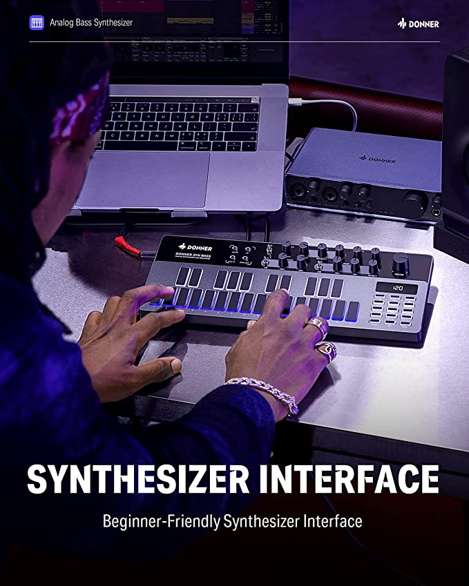 Donner Essential B1 Analog Bass Synthesizer & Sequencer