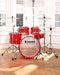 Donner DDS-1000 22-inch Crystal 5-Piece Drum Set Acrylic Shell Pack