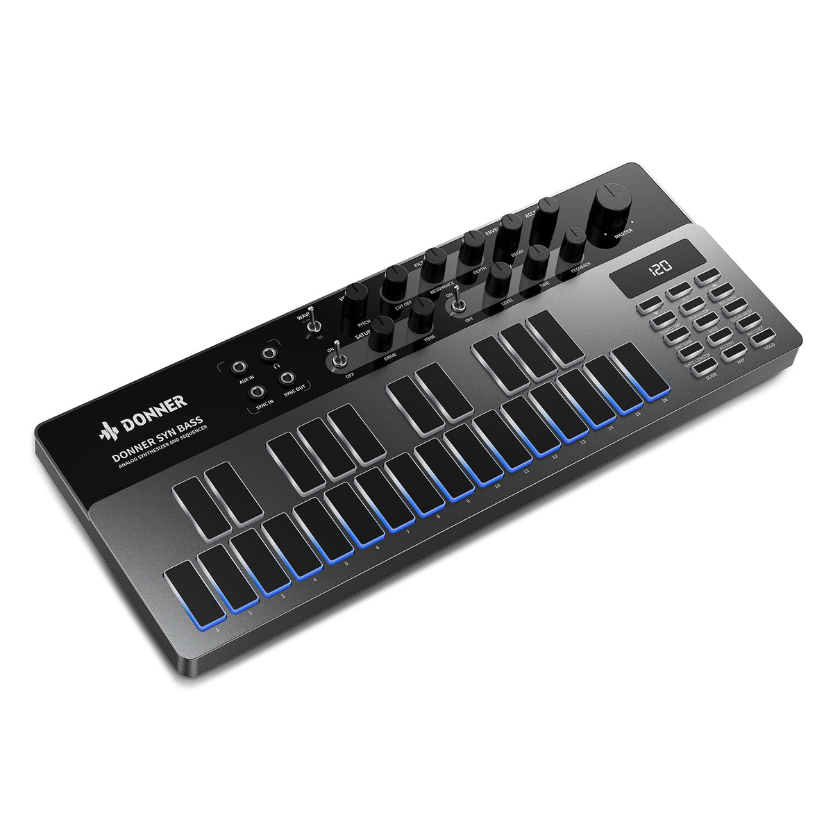 Essential B1 Analog Bass Synthesizer & Sequencer Donner