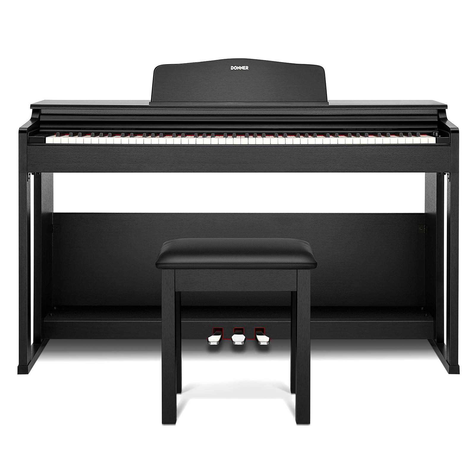 【使用頻度少・美品】Donner　電子ピアノ　DDP-100 DDP-100 88 Key Weighted Digital Piano for Beginners Black/White Donner