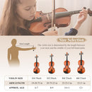 Eastar EVA-2 Violin Set for Beginners with Hard Case/Rosin/Shoulder Rest/Bow/Extra Strings 1/4,1/2,3/4,4/4