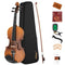 Eastar EVA-3 Full-Size Violin Set Matte Fiddle Full Kit with Case/Rosin/Shoulder Rest/Bow/Extra Strings for Kid/Beginner/Student/Adult 1/2,4/4