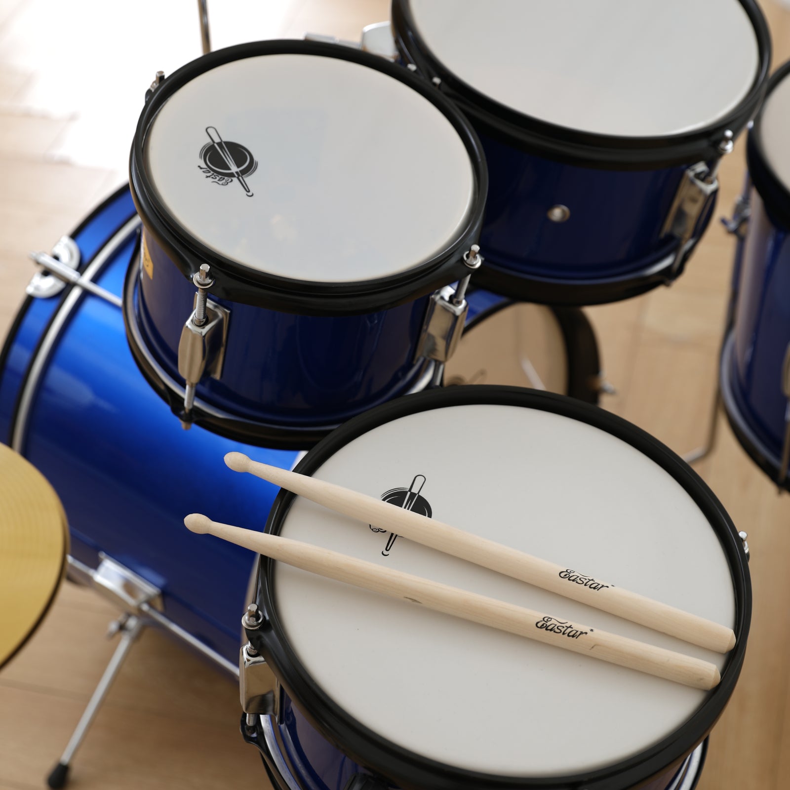 Eastar EDS-350 16-inch Complete 5-Piece Acoustic Drum Set