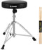 Donner Drum Throne Set, Padded Seat Height Adjustable Drum Stools, 5A Drumsticks Included, Multiple Iterations