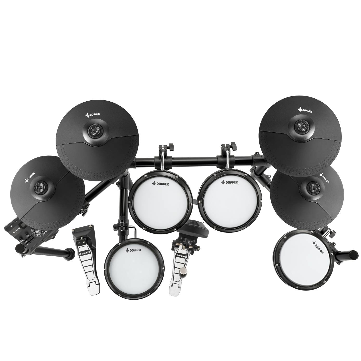 Donner 電子ドラム セット  DED-200X(5ドラム 4シンバル） Donner DED-200X 電子ドラムセット 4シンバル オールメッシュ