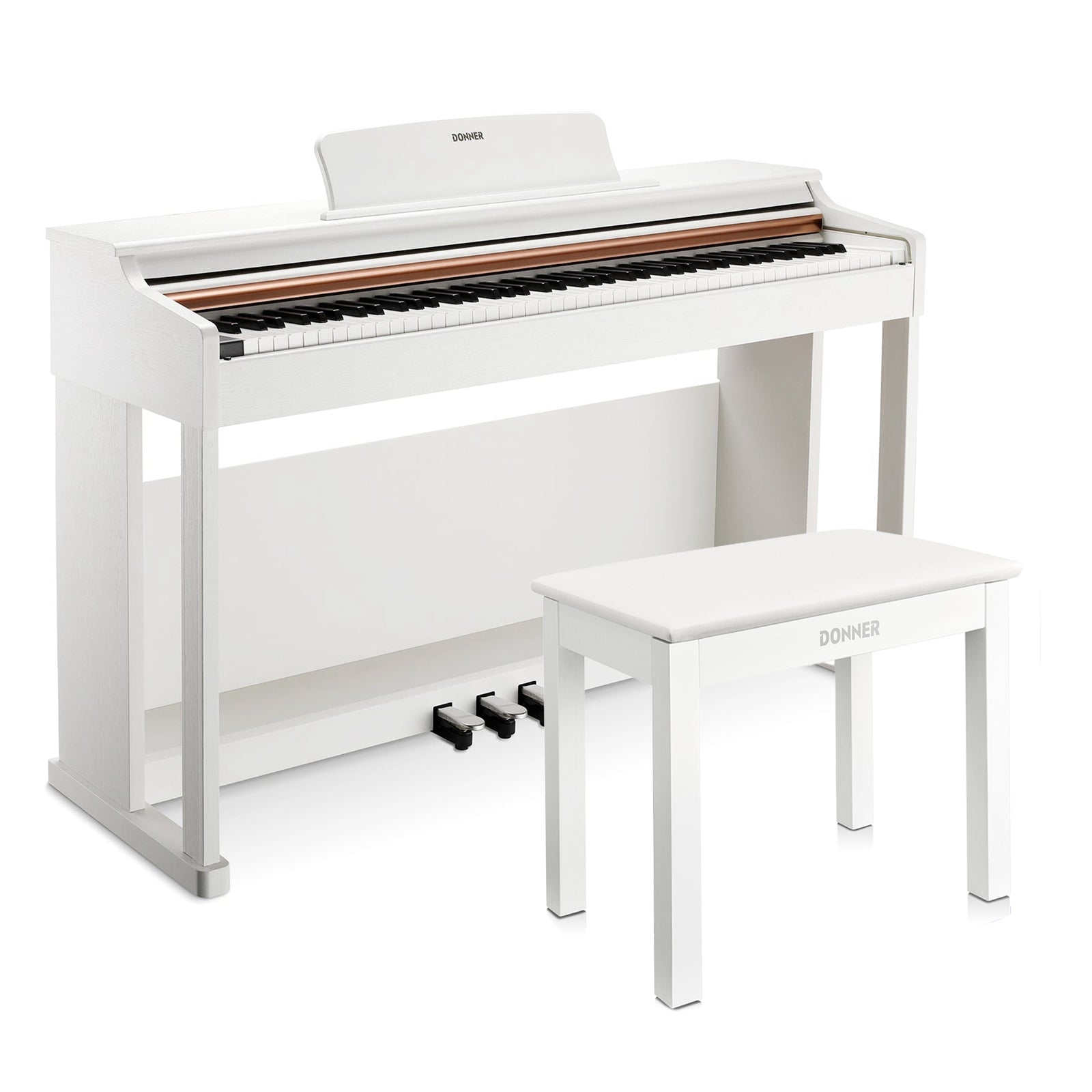 DDP-100 88 Key Weighted Digital Piano for Beginners Black