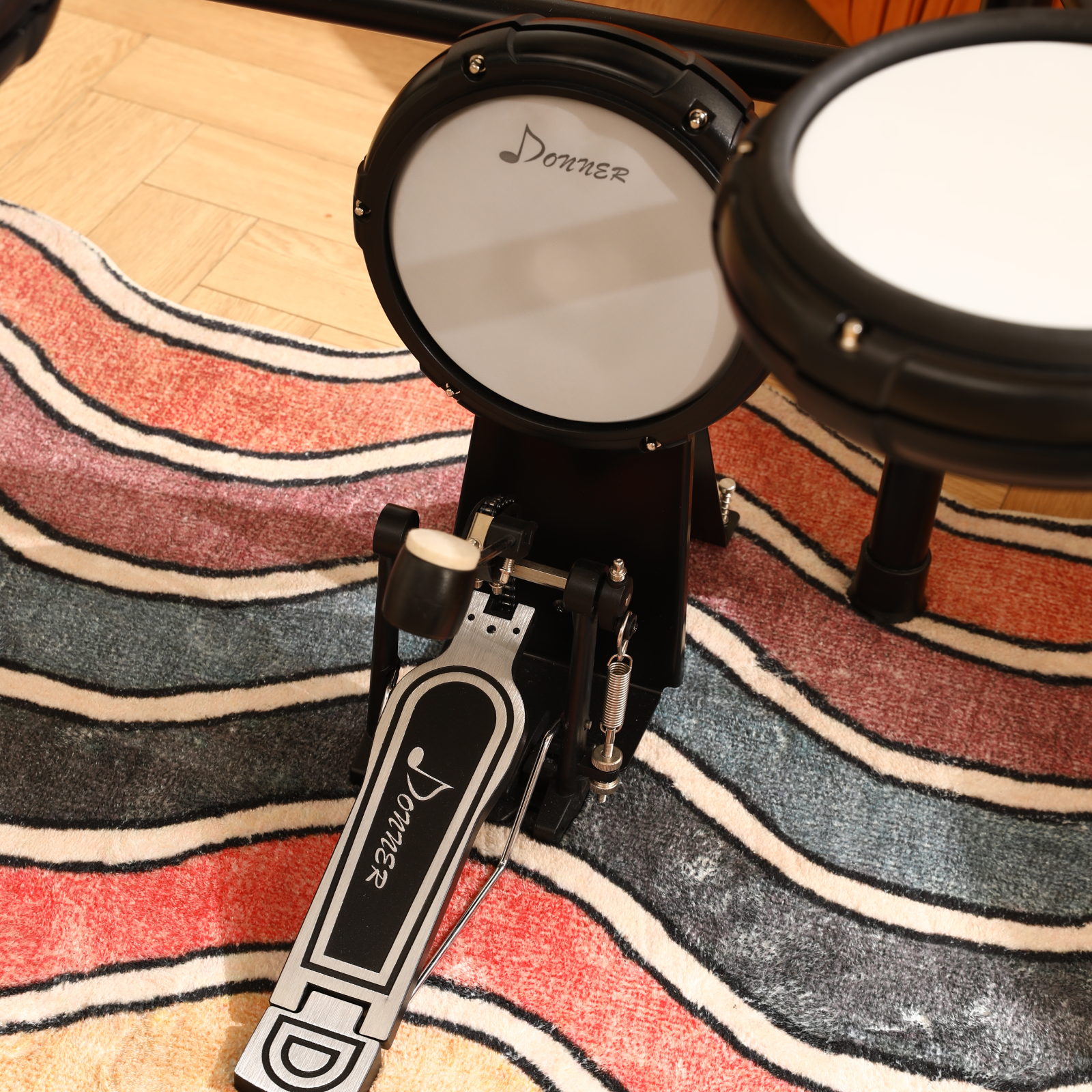 Donner DED-400 Professional Electronic Drum Set Kit with Drum Throne/Drumsticks/Headphones/Audio Cable