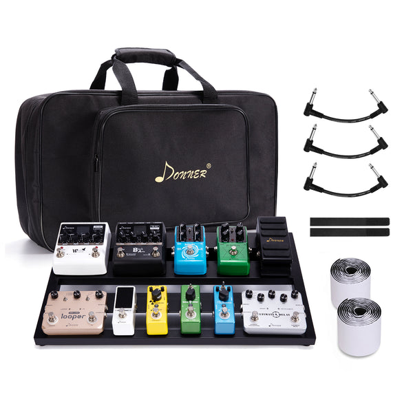 pedal board bags Donner DB-3 Aluminum Guitar Pedal Board with Bag