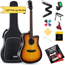 Donner DAG-1CS Cutaway 41-Inch Full-Size  Acoustic Guitar Beginner Kit/Right Handed/Sunburst Finish